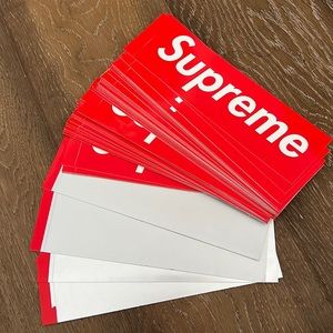 54 Supreme Box Logo Stickers